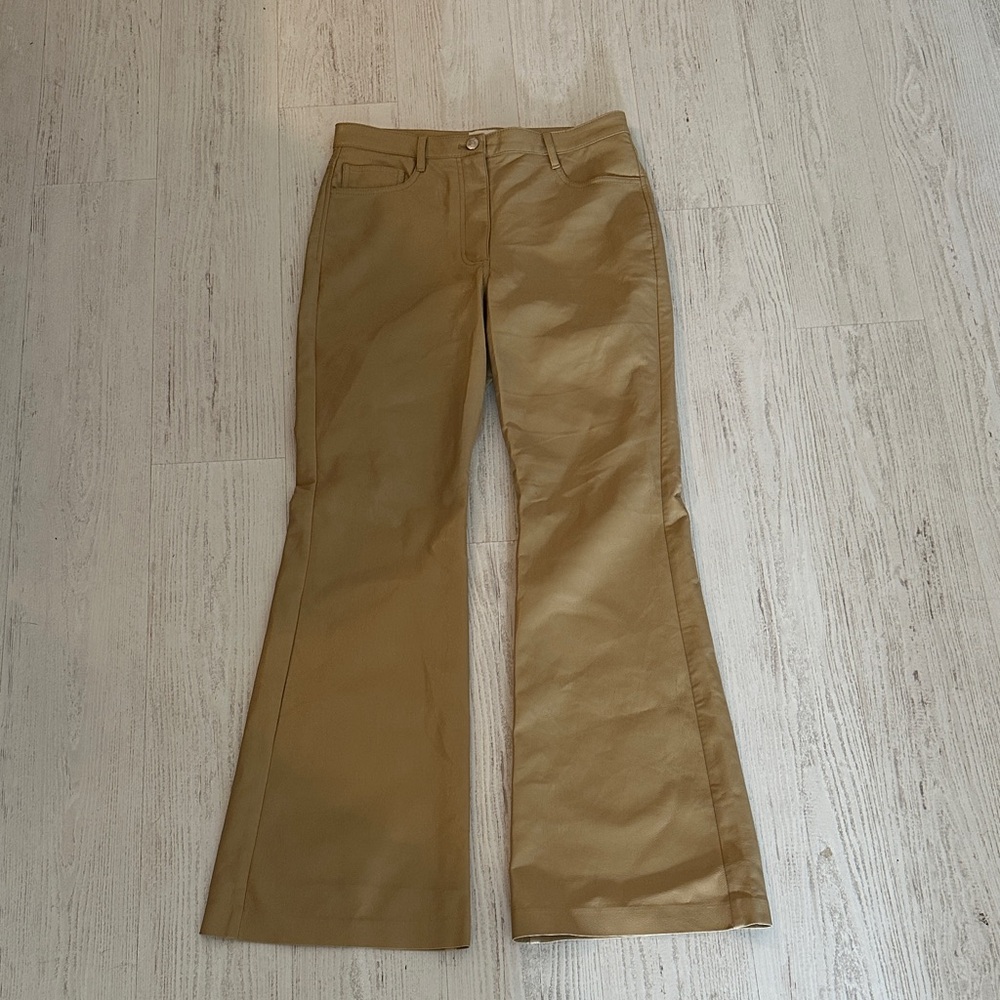 Wilfred Melina Flare Tan pleather Pants